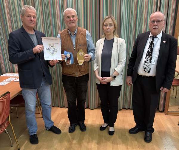 v.l.n.r.: Gunnar Onasch, FM Bernd Baum, Kristin Goetz und Guido Springer; Foto: Martina Sauer