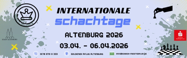 Altenburger Schachtage 2026; Grafik: Ausrichter