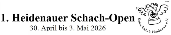 1. Heidenauer Schach-Open; Grafik: Verein