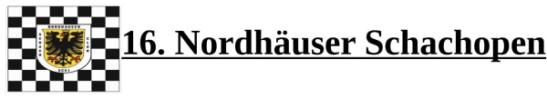 16. Internationales Nordhäuser Schach-Open; Grafik: Verein
