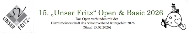 15. »Unser Firtz« Schachopen; Grafik: Verein