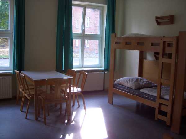 Doppelstockbetten in den 4-, 5- und 6-Bett-Zimmern