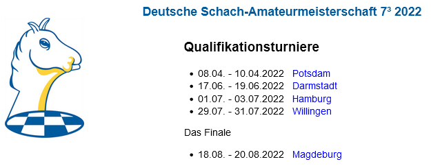 Deutsche Schach-Amateurmeisterschaft 7³ 2022